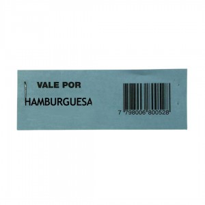 TALONARIO VALE X HAMBURGUESA x 1u